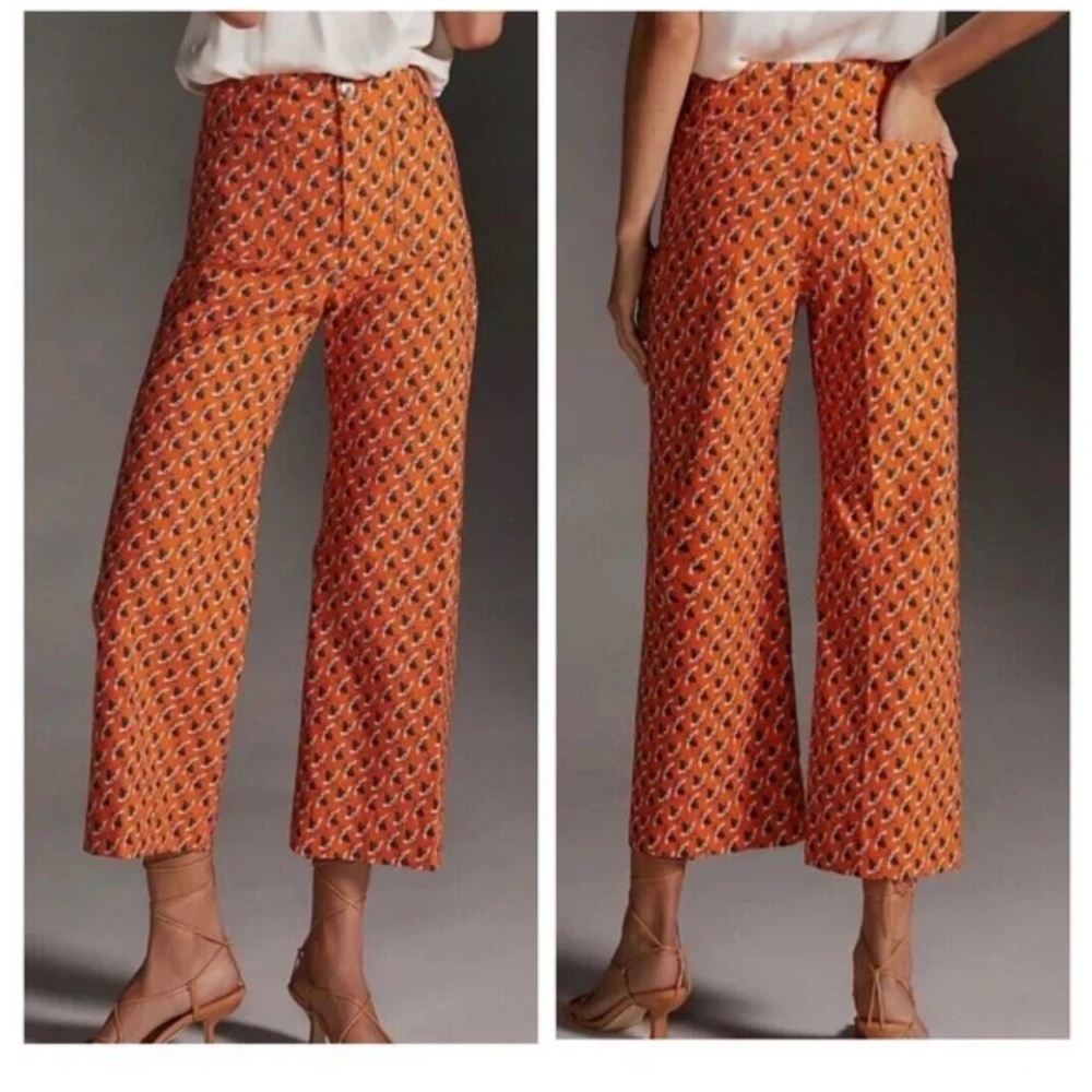 Anthropologie / Maeve Bee Print Sailor Pant size 4